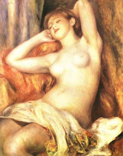 Pierre Auguste Renoir Sleeping Bather